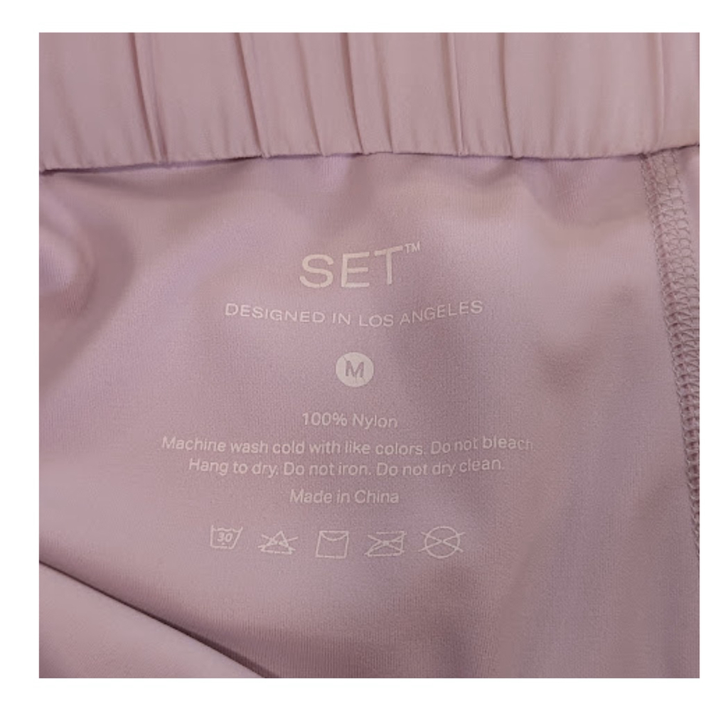 SET Active Pink Tennis Skort Athleisure Pilates Balletcore Workout Skirt M - Picture 10 of 10